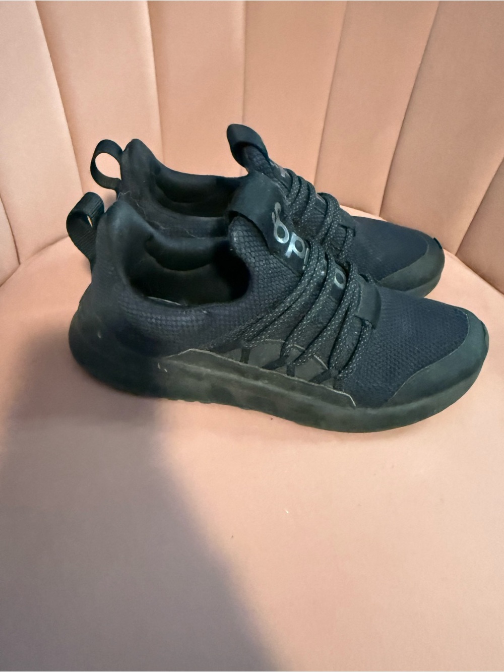 adidas Kids Black slip on sneakers lite racer adapt 7.0